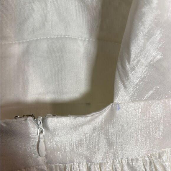 Elegant White Women's Dress from The Vintage Shop - Picture 8 of 11